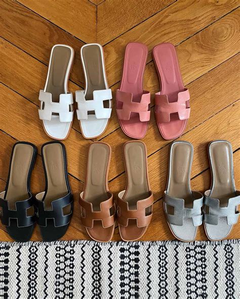 women's hermes slides|hermes oran size chart.